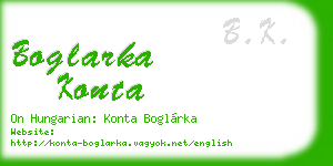 boglarka konta business card